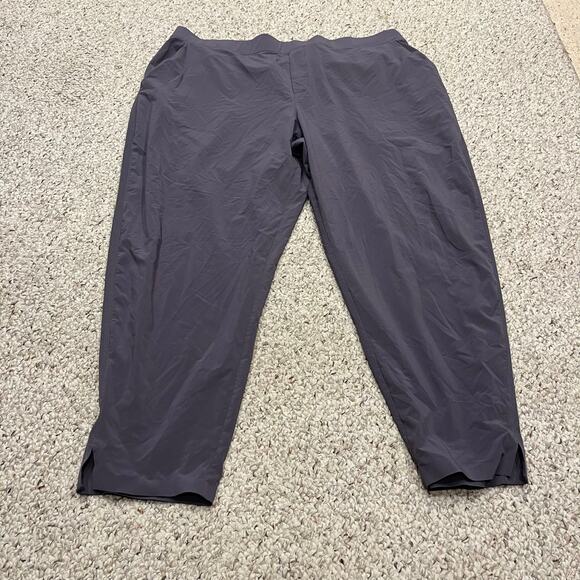 Athleta Brooklyn Ankle Pant Sz 22 Casual Travel Performance Purple - Picture 1 of 5
